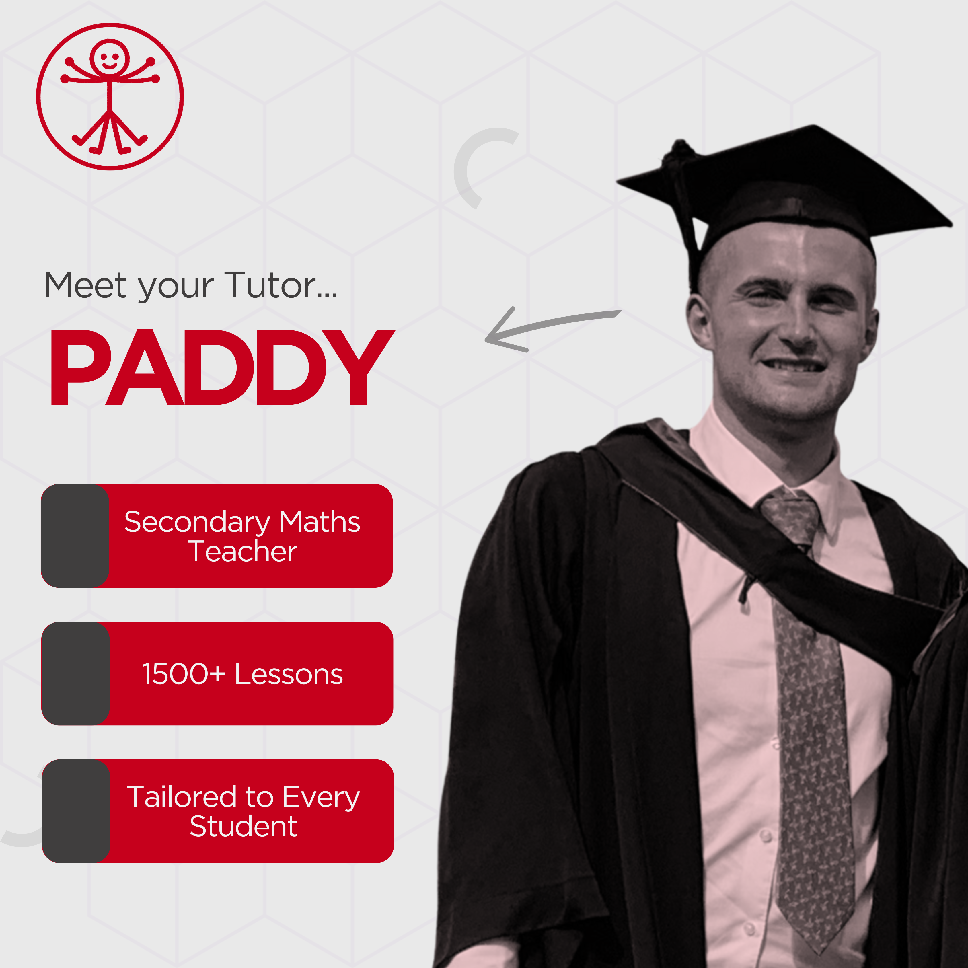 Meet your tutor Paddy, secondary maths teacher